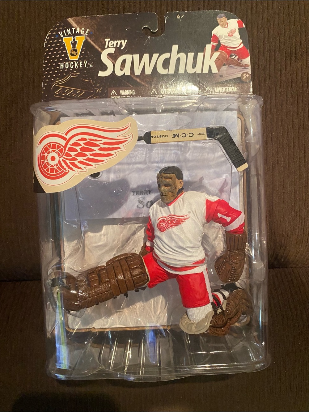 VINTAGE TERRY SAWCHUK MCFARLANE RED WINGS NHL LEGENDS 8